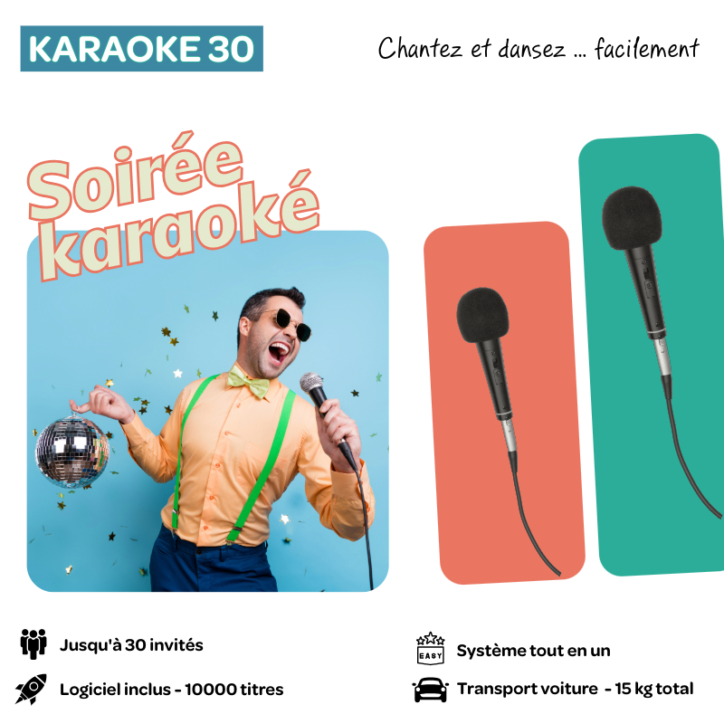 Pack Karaoké 30 personnes